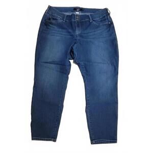 Classic Women's Dark Blue Stretch Jeans